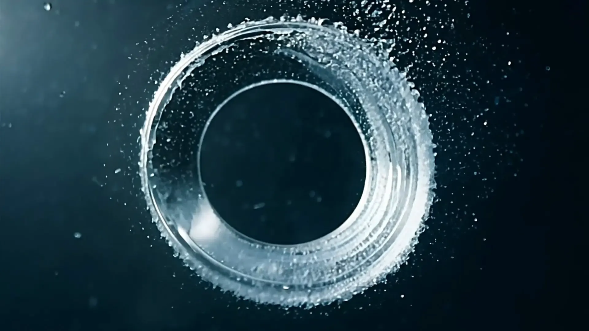 Dynamic Water Ring Overlay for Action Logo Animation